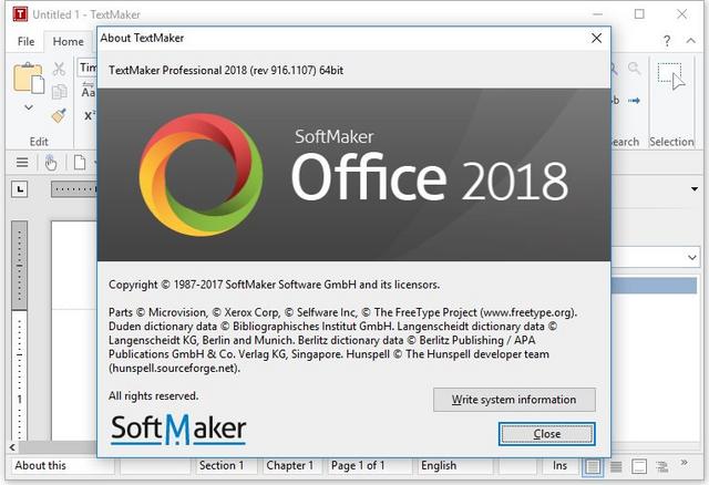 SoftMaker Office Professional 2018 Rev 942.1129